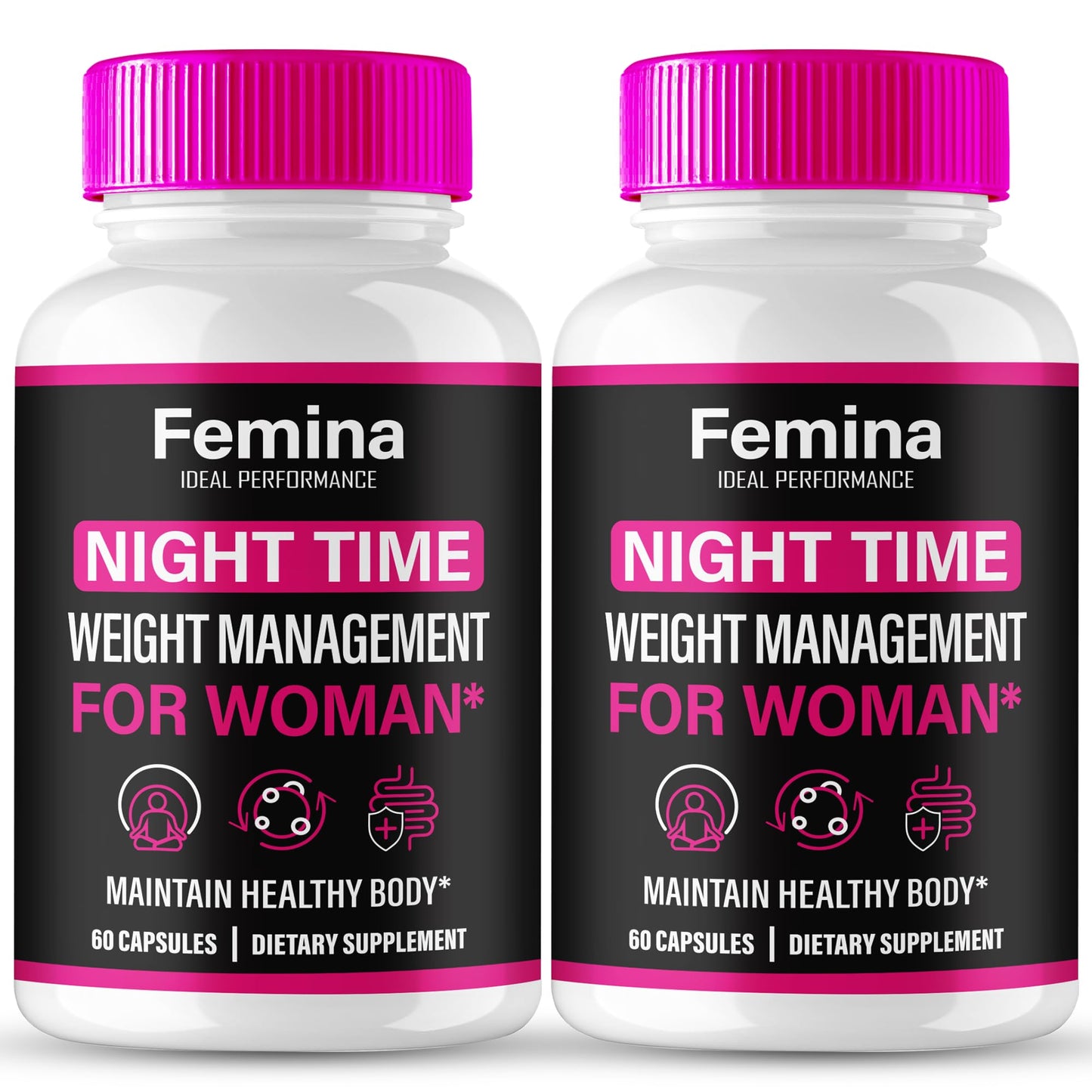 Femina Nighttime Capsules for Women – Premium Night Time Pills (2 Pack) | All Natural Keto Pastillas Reviews