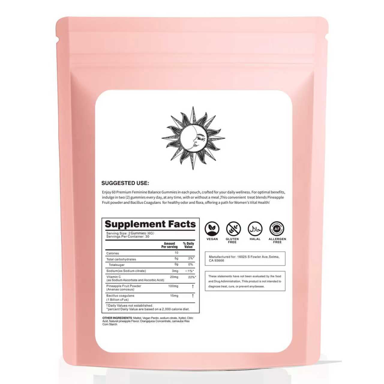 Feminine Balance Gummies – Hawaiian Pineapple | pH & Digestive Health, Immune Support