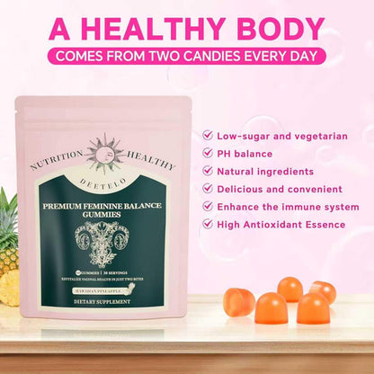 Feminine Balance Gummies – Hawaiian Pineapple | pH & Digestive Health, Immune Support