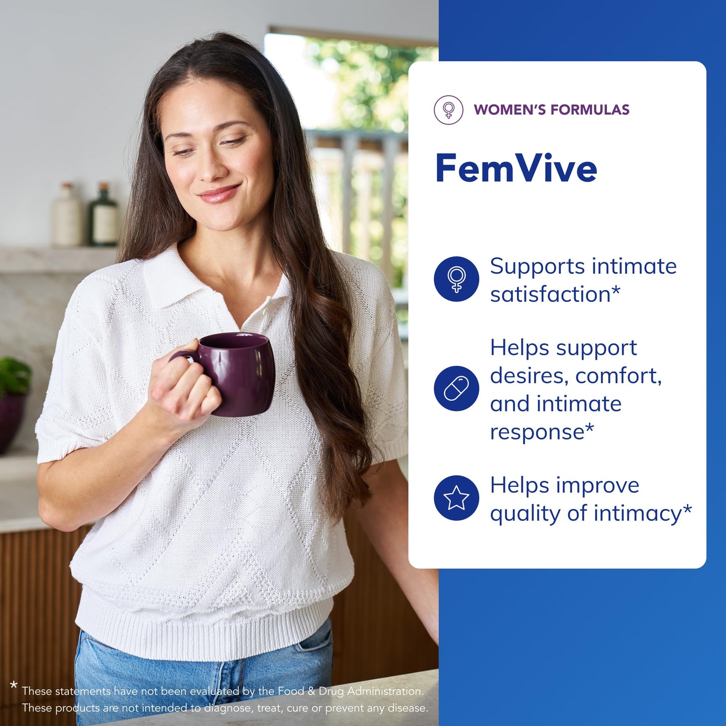 Pure Encapsulations FemiVive™ – 120 Capsules – Enhances Desire & Sensation