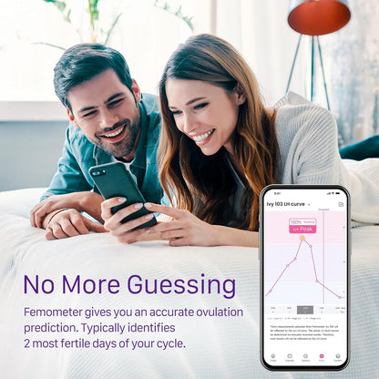 Femometer Ovulation Test Strips Refill for Ivy-103 – 20 Pack LH Tests for Women | App-Synced Ovulation Tracker | Over 99% Accurate