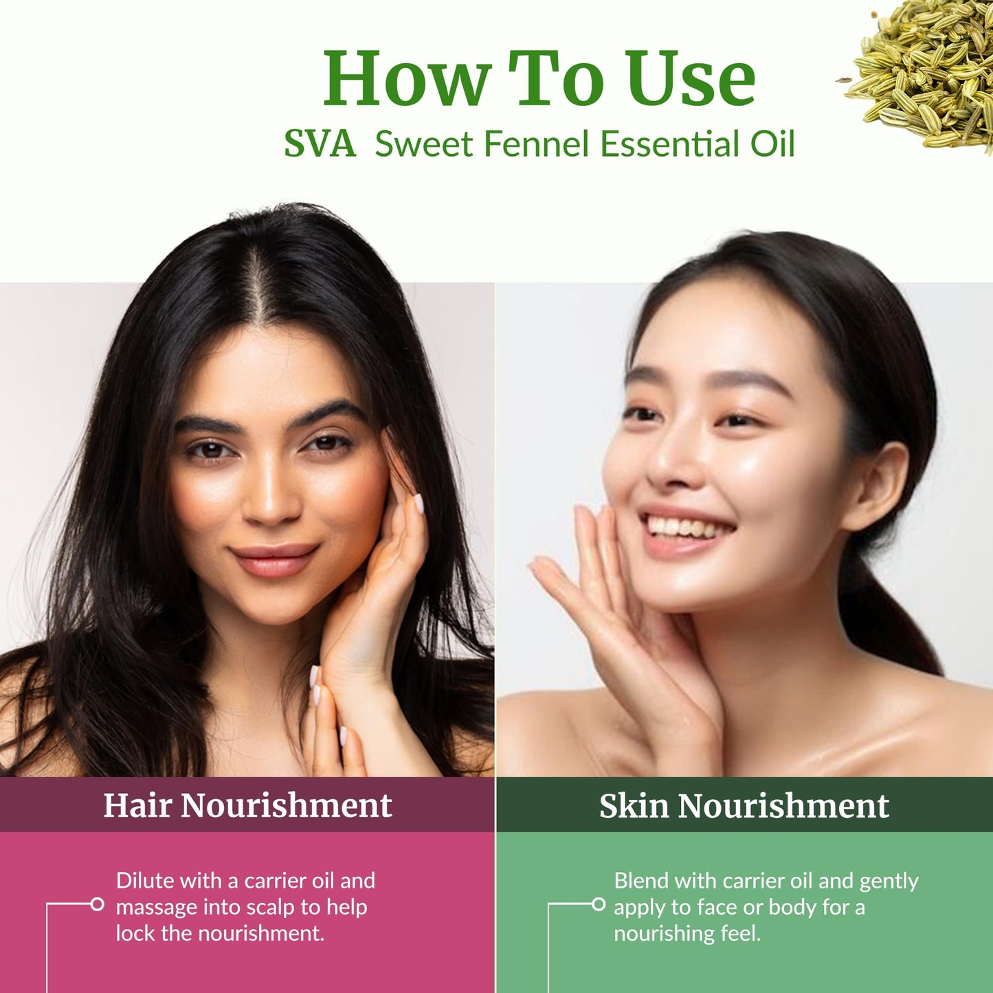 SVA Sweet Fennel Essential Oil 4oz - 100% Natural