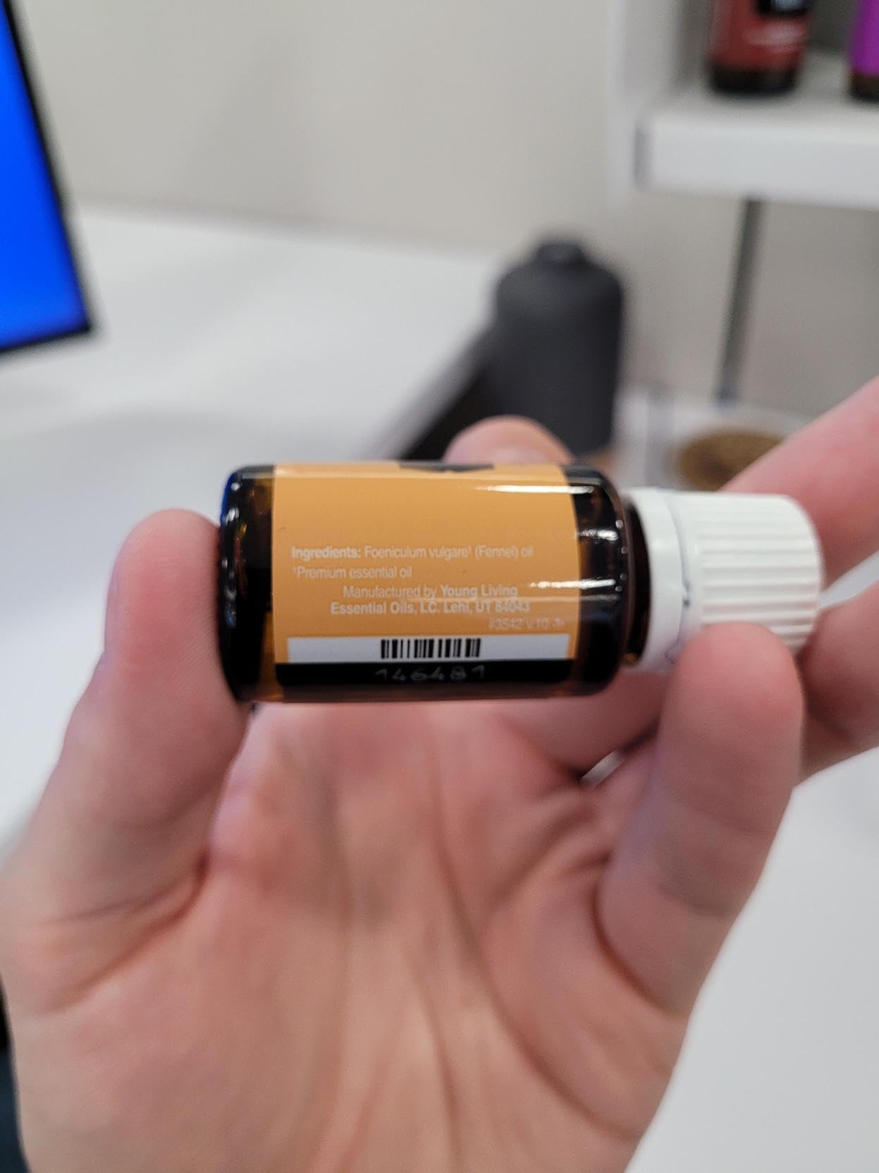 Young Living Fennel Essential Oil 15ml | Rich Anise Aroma for Diffusers & Massage