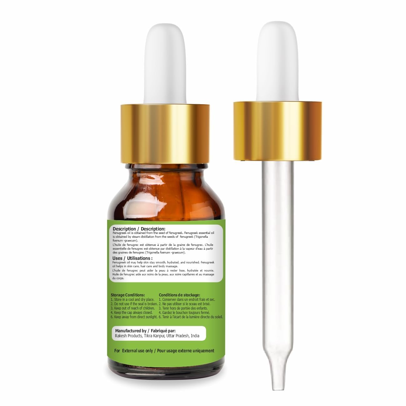 Fenugreek Essential Oil 15ml – 100% Pure & Natural, Undiluted