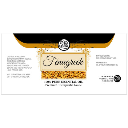 Oil of Youth Fenugreek Essential Oil – Pure Fenugreek Oil – 4 oz