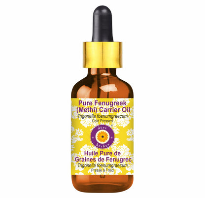 Deve Herbes Fenugreek (Methi) Oil – Cold Pressed, Pure & Natural | 30ml