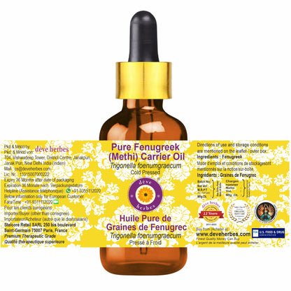 Deve Herbes Fenugreek (Methi) Oil – Cold Pressed, Pure & Natural | 30ml