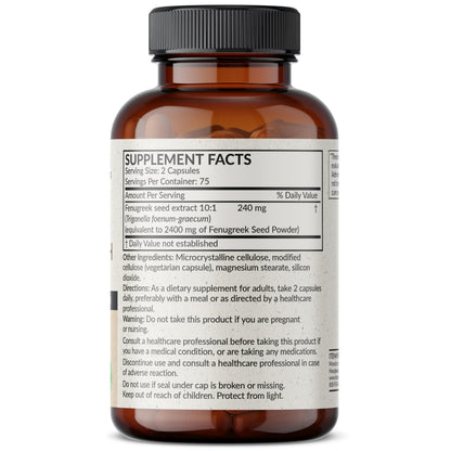 Futurebiotics Fenugreek Extra Strength – Non-GMO, Vegan, 150 Capsules