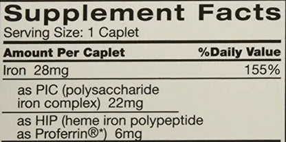 Feosol Complete with Bifera Iron 30 Caplets (3 Pack) | Iron Supplement BritishVita | Premium UK Vitamins & Wellness Supplements