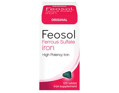 Feosol Original Ferrous Sulfate Iron Supplement - 120 CT (Pack of 3) | 65 mg Elemental Iron