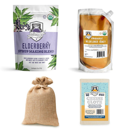 Fermentaholics USDA Organic Dried Elderberry Syrup Kit – Make Your Own Syrup