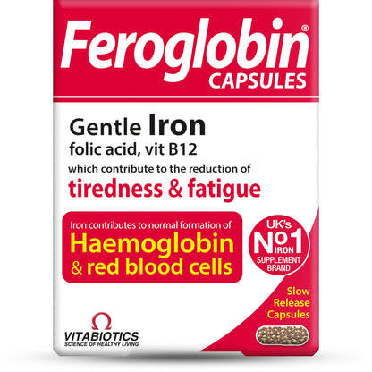 Feroglobin Vitabiotics Organic Iron & Mineral Capsules – 30 Capsules