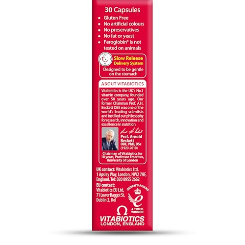 Feroglobin Vitabiotics Organic Iron & Mineral Capsules – 30 Capsules