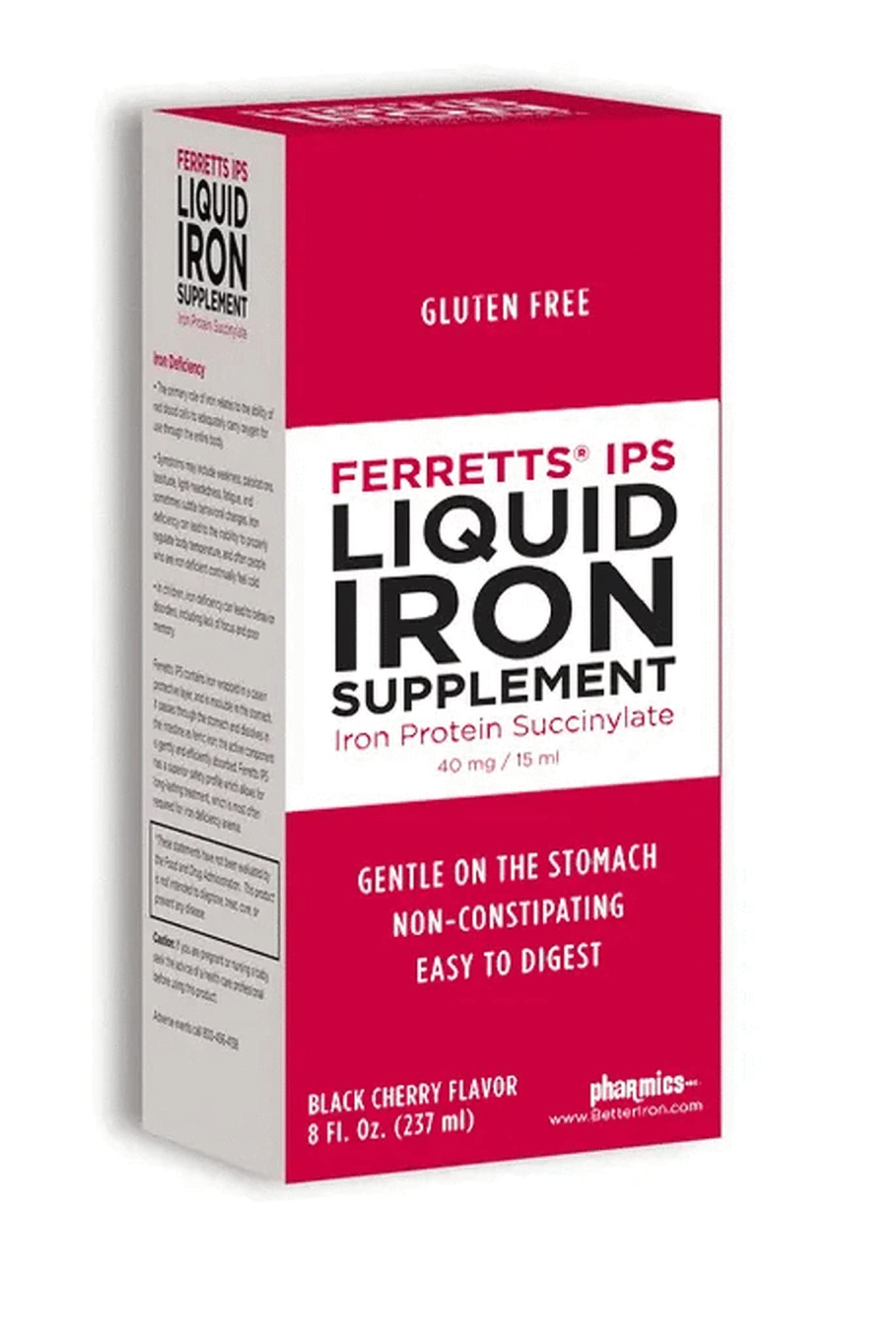 Ferretts IPS Liquid Iron Supplement — 40 mg Iron per 15 mL, Black Cherry (8 fl oz)