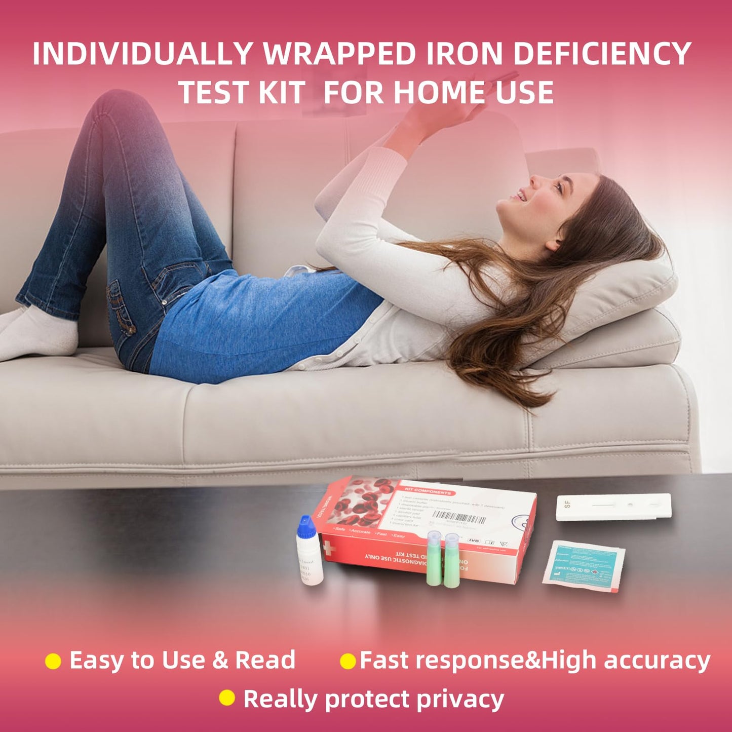 Iron Deficiency Test Kit for Children and Adults | Rapid Home Test