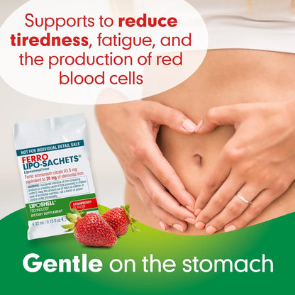 Ferro Lipo-Sachets Liposomal Iron Gel Packets | Liquid Iron Supplement