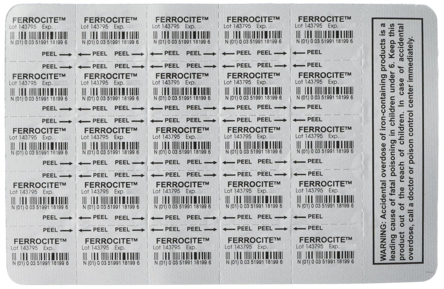 Ferrocite Tablets 100ct – Compare to Hemocyte (324mg) Iron Supplement