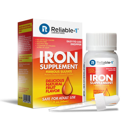 Ferrous Sulfate Pediatric Drops (2-Pack) – Iron for Infants & Toddlers