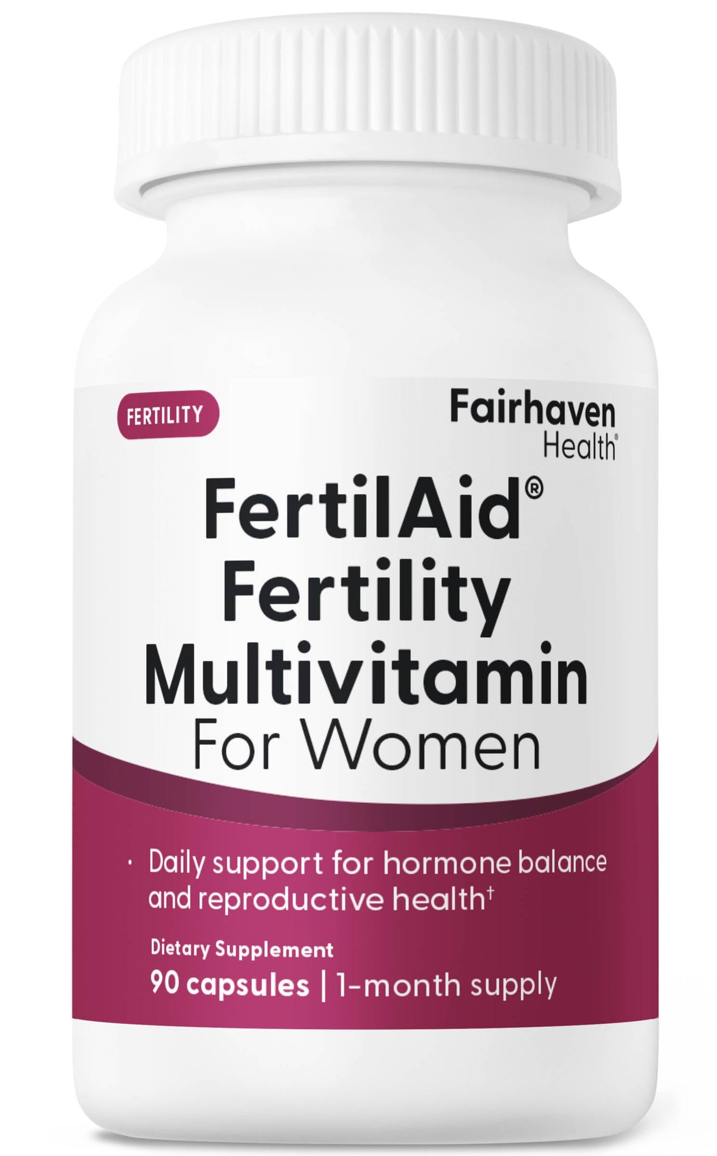 Fairhaven Health FertilAid for Women – Prenatal Vitamin Fertility Supplements (90 Capsules)