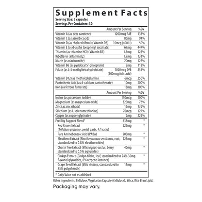 Fairhaven Health FertilAid for Women – Prenatal Vitamin Fertility Supplements (90 Capsules)