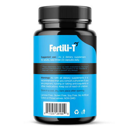 Fertili-T by Aura Vitamins – Male Fertility Support, 1500 mg, 90 Capsules