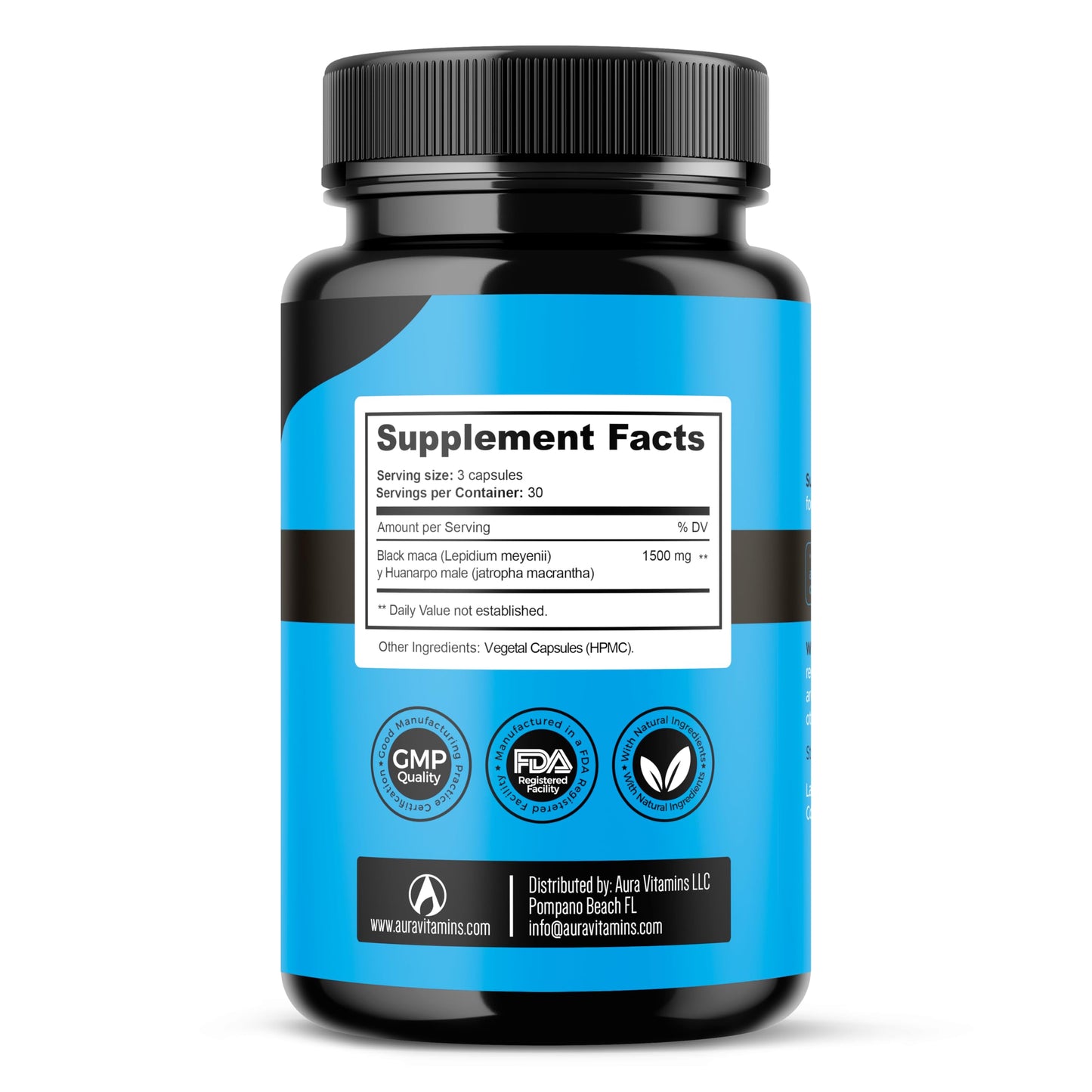 Fertili-T by Aura Vitamins – Male Fertility Support, 1500 mg, 90 Capsules