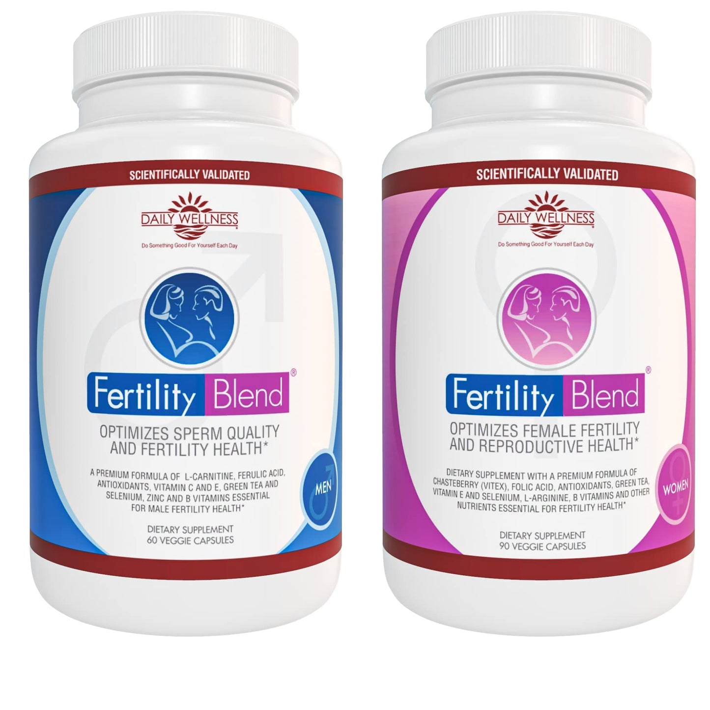 Fertility Blend for Men & Women – One Month Supply (60 & 90 Tablets) | The Daily Wellness Co.