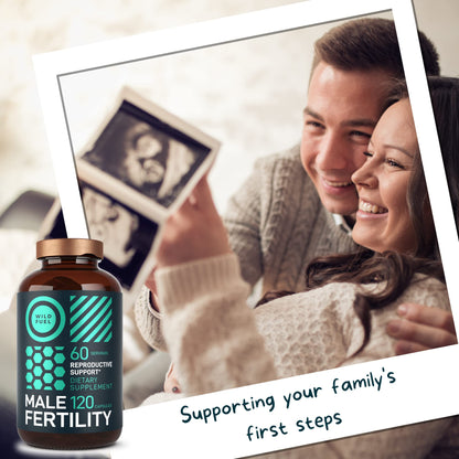 Fertility Supplements for Men – Prenatal Vitamin with Maca, Ashwagandha & Zinc | 120 Caps