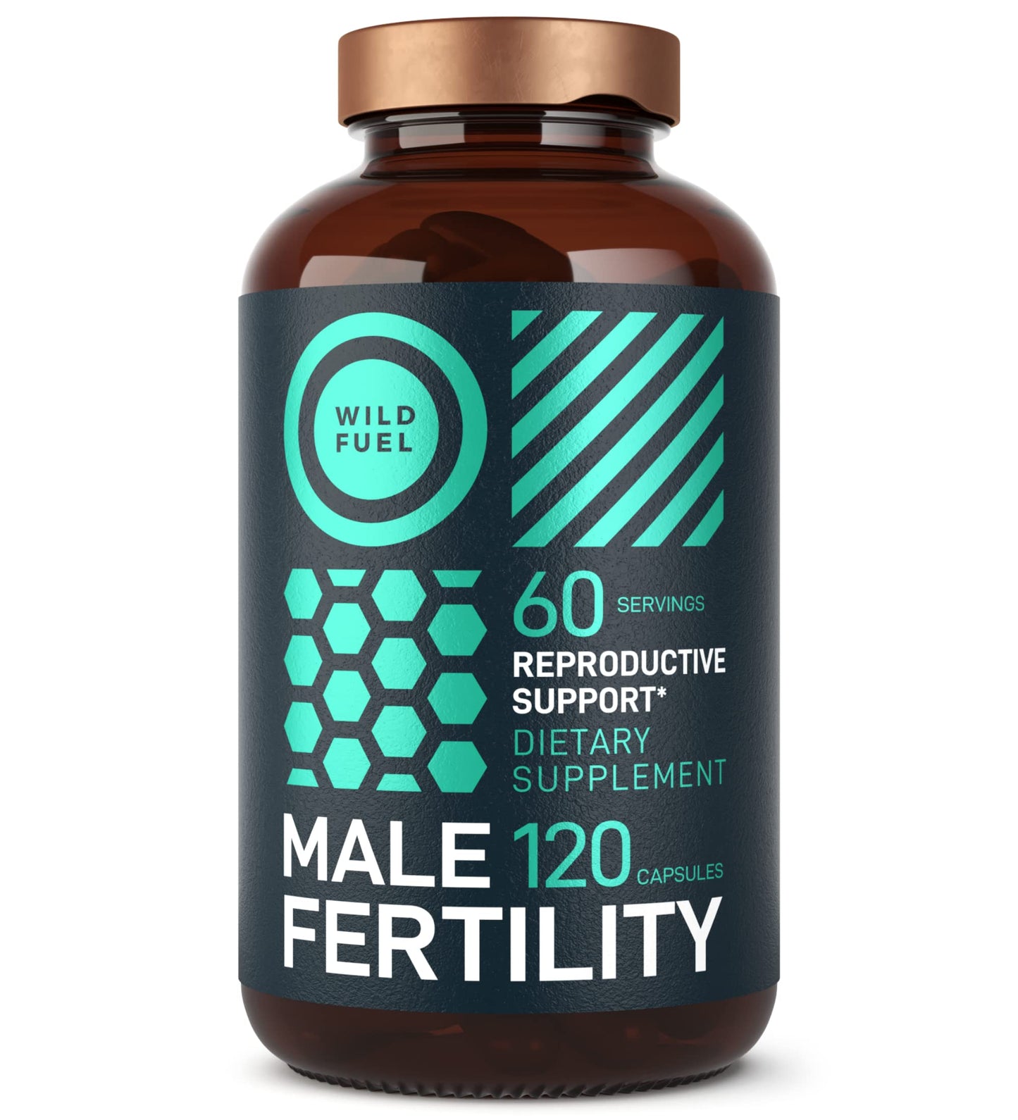 Fertility Supplements for Men – Prenatal Vitamin with Maca, Ashwagandha & Zinc | 120 Caps