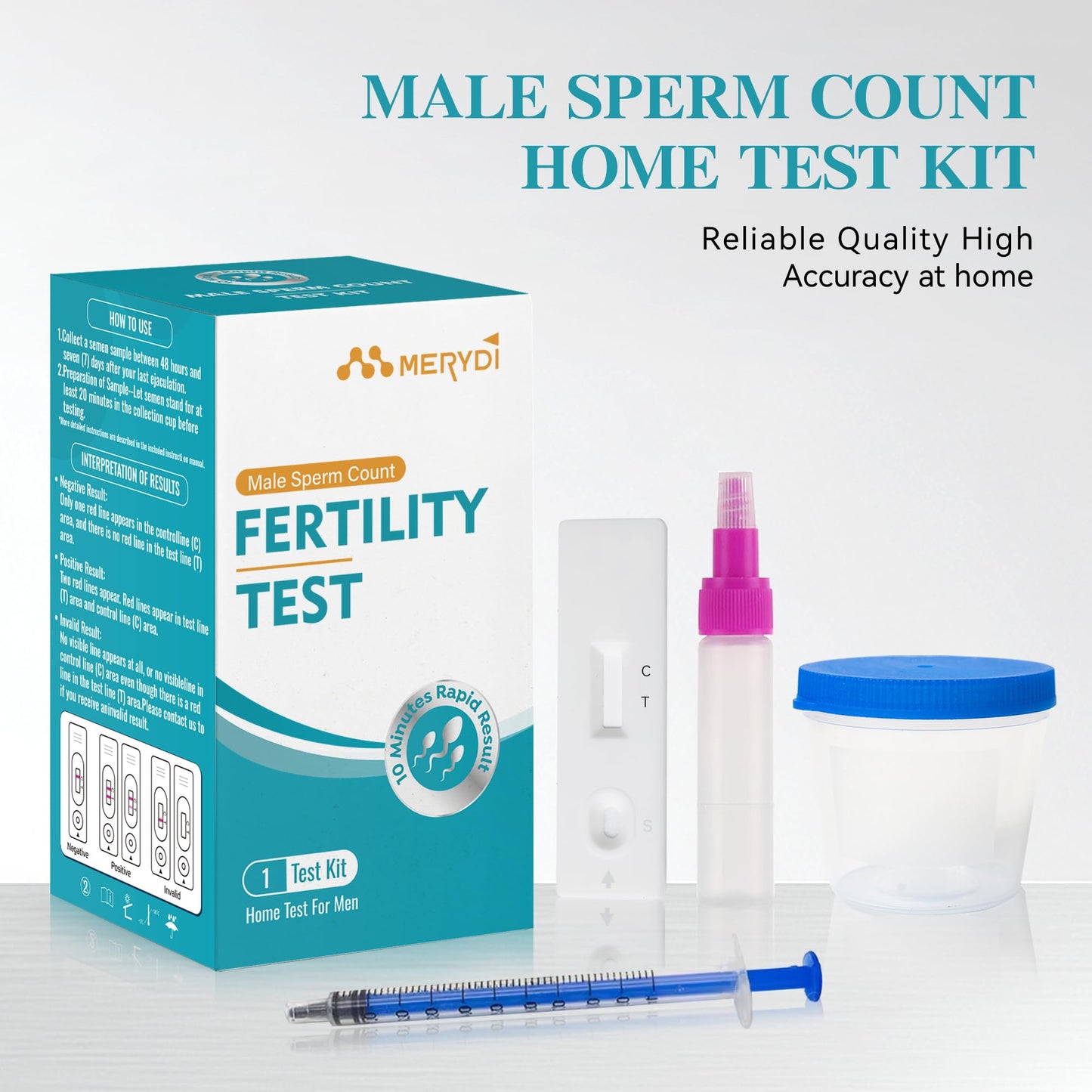 Fertility Test Kit for Men – Sperm Count Home Test Kit