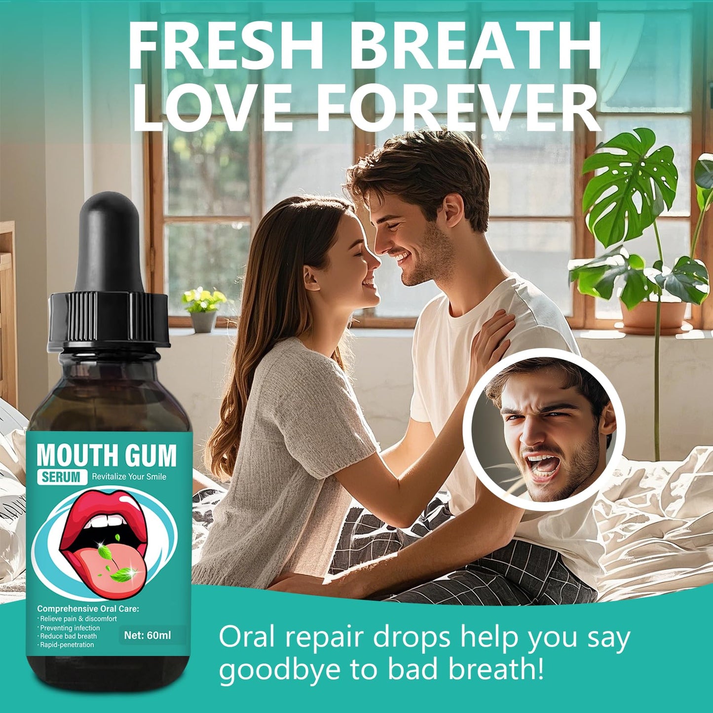 Feulover Gum Restore Drops - Natural Gum Support, Fresh Breath, Alcohol-Free