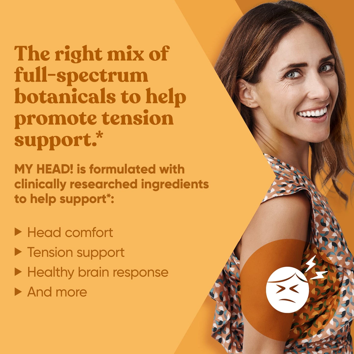 My Head! Headache Vitamins – Fast Acting Magnesium, Feverfew & More | 60 Soft Capsules