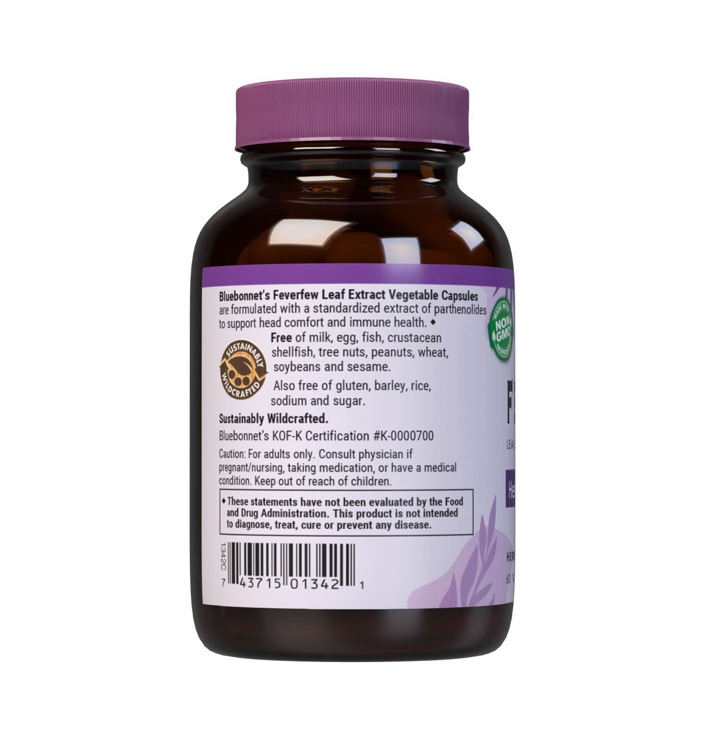 BlueBonnet Nutrition Feverfew Leaf Extract – Immune Health & Head Comfort | 60 Veg Capsules