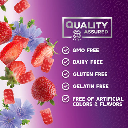 Fiber Gummies for Adults 4g – Prebiotic Plant-Based Fiber Gummy