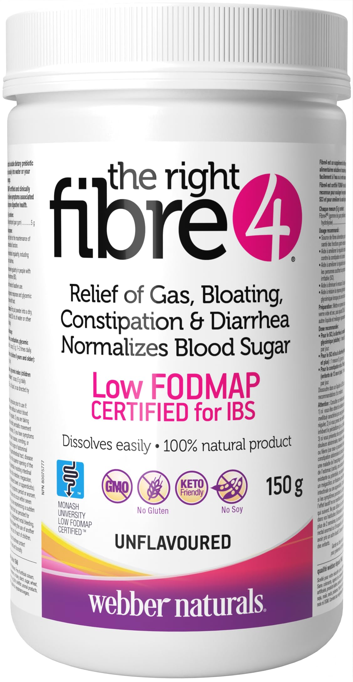 The Right Fibre4® IBS Intestinal Discomfort Unflavoured – Clinically Proven Soluble Fibre