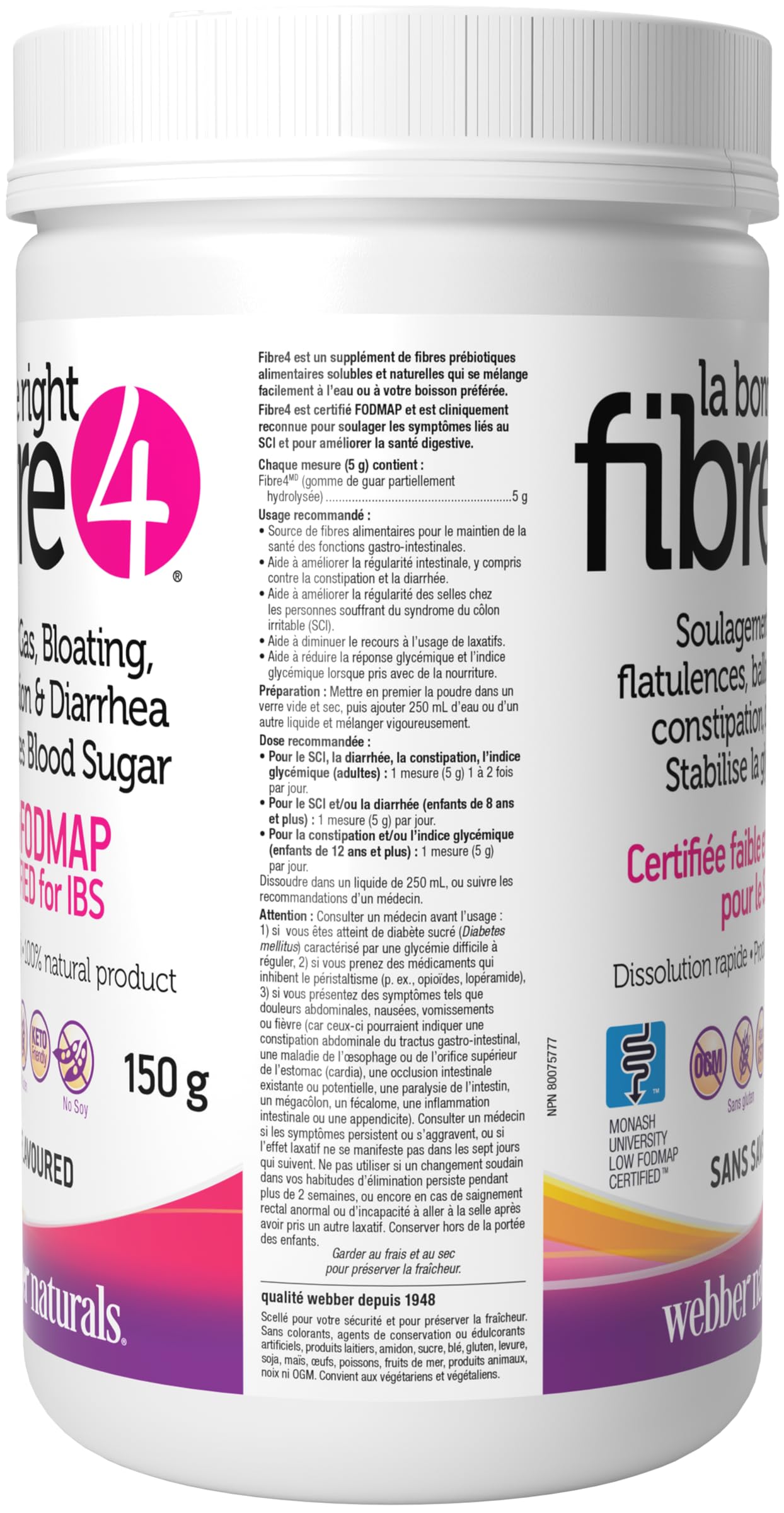 The Right Fibre4® IBS Intestinal Discomfort Unflavoured – Clinically Proven Soluble Fibre