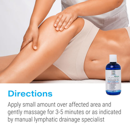 Lymphatic Drainage Massage Oil with Arnica & Coconut Oil (8.5 oz)