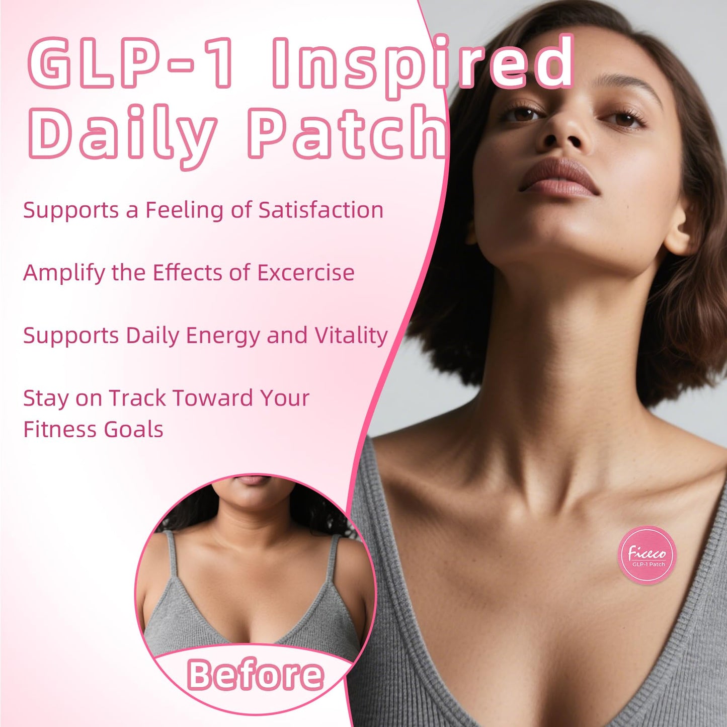 Ficeco GLP1 Patches 60 Count | Easy Daily Wellness Patch System
