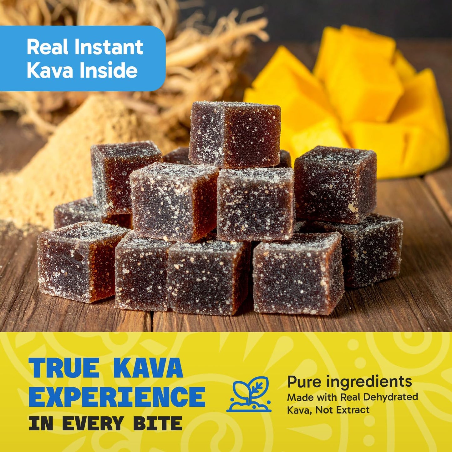 Fiji Vanua Kava GUMM-Ease Mango Gummies - 20 ct, 3.52 oz
