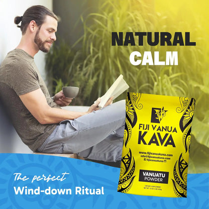 Fiji Vanua Kava Vanuatu Powder – Premium Noble Kava Root, Medium Grind, 16 oz BritishVita | Premium UK Vitamins & Wellness Supplements