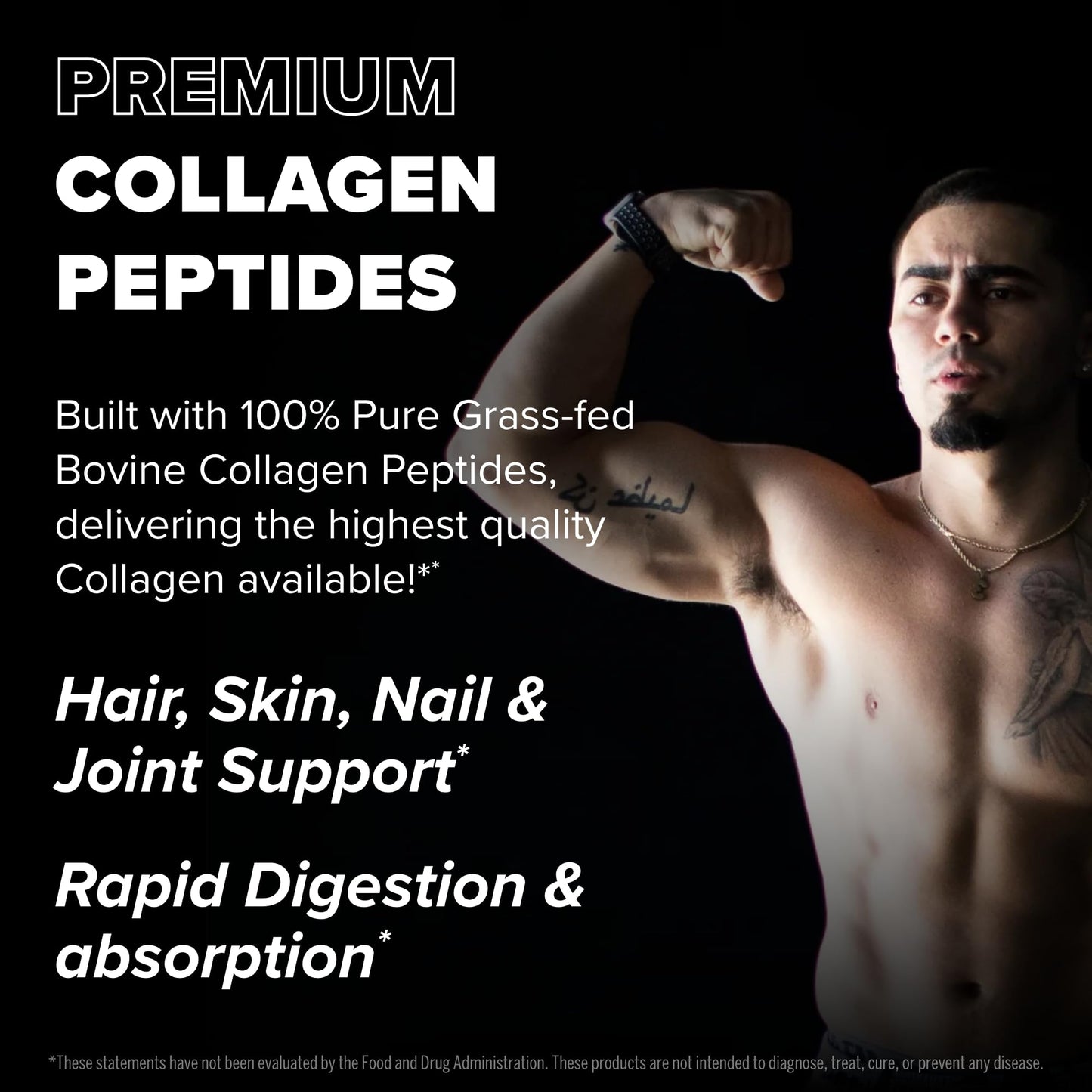 FINAFLEX Pure Collagen Unflavored – 1 lb, 23 Servings | Supports Hair, Skin, Nails & Joints