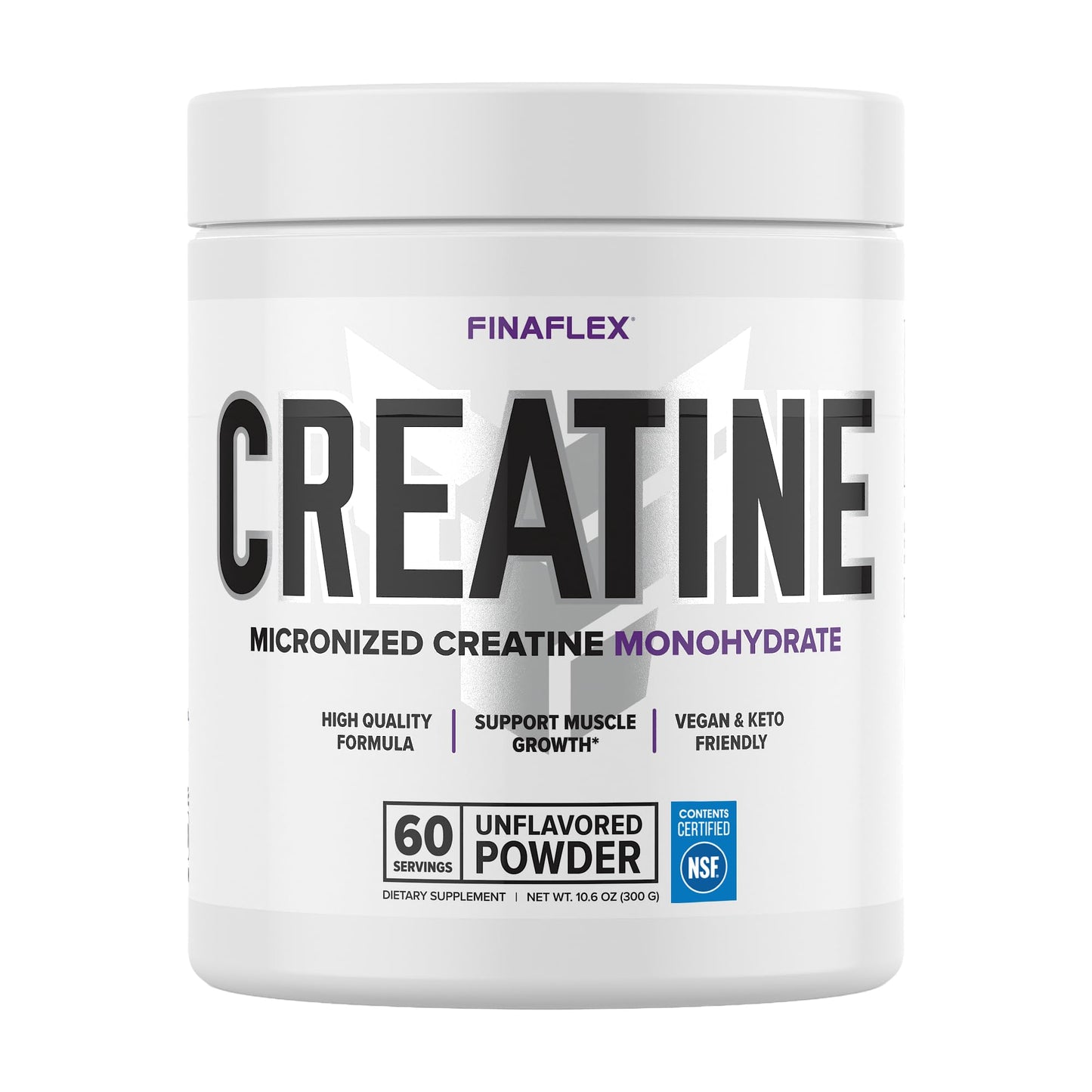 FINAFLEX Pure Creatine Unflavored - 10.6 oz (60 Servings) | NSF Certified