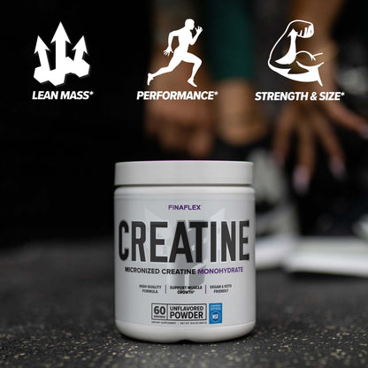 FINAFLEX Pure Creatine Unflavored - 10.6 oz (60 Servings) | NSF Certified