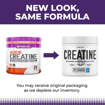 FINAFLEX Pure Creatine Unflavored - 5.3 oz | Promotes Strength, Size & Performance | 100% Micronized Creatine Monohydrate | NSF Certified