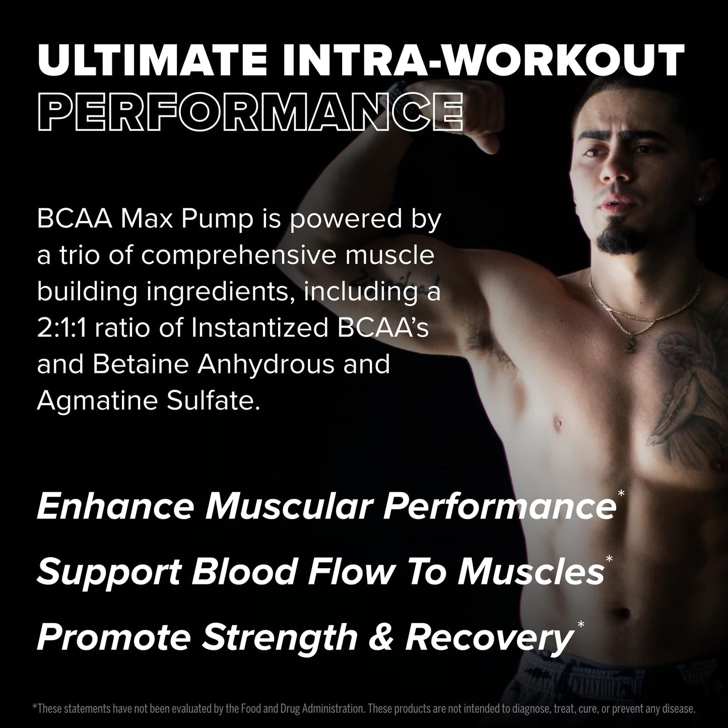 FINAFLEX BCAA MAX Pump – Strawberry Banana (10.4 oz) | 2:1:1 BCAAs for Strength, Endurance & Recovery