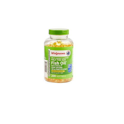 Finest Nutrition Half-the-Size Fish Oil 1200 mg Softgels – 200 ea | MSC Certified & USA Made