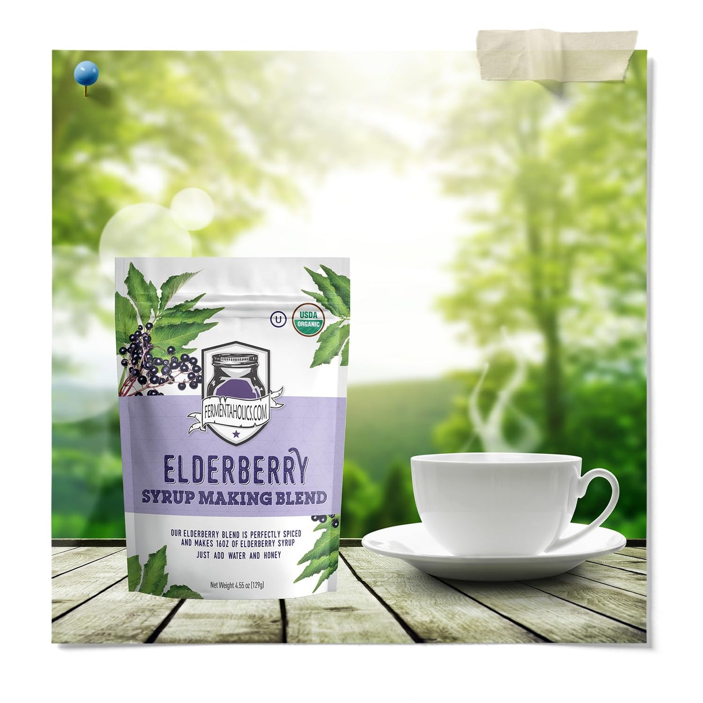 Fermentaholics USDA Organic Dried Elderberry Syrup Kit – Make Your Own Syrup