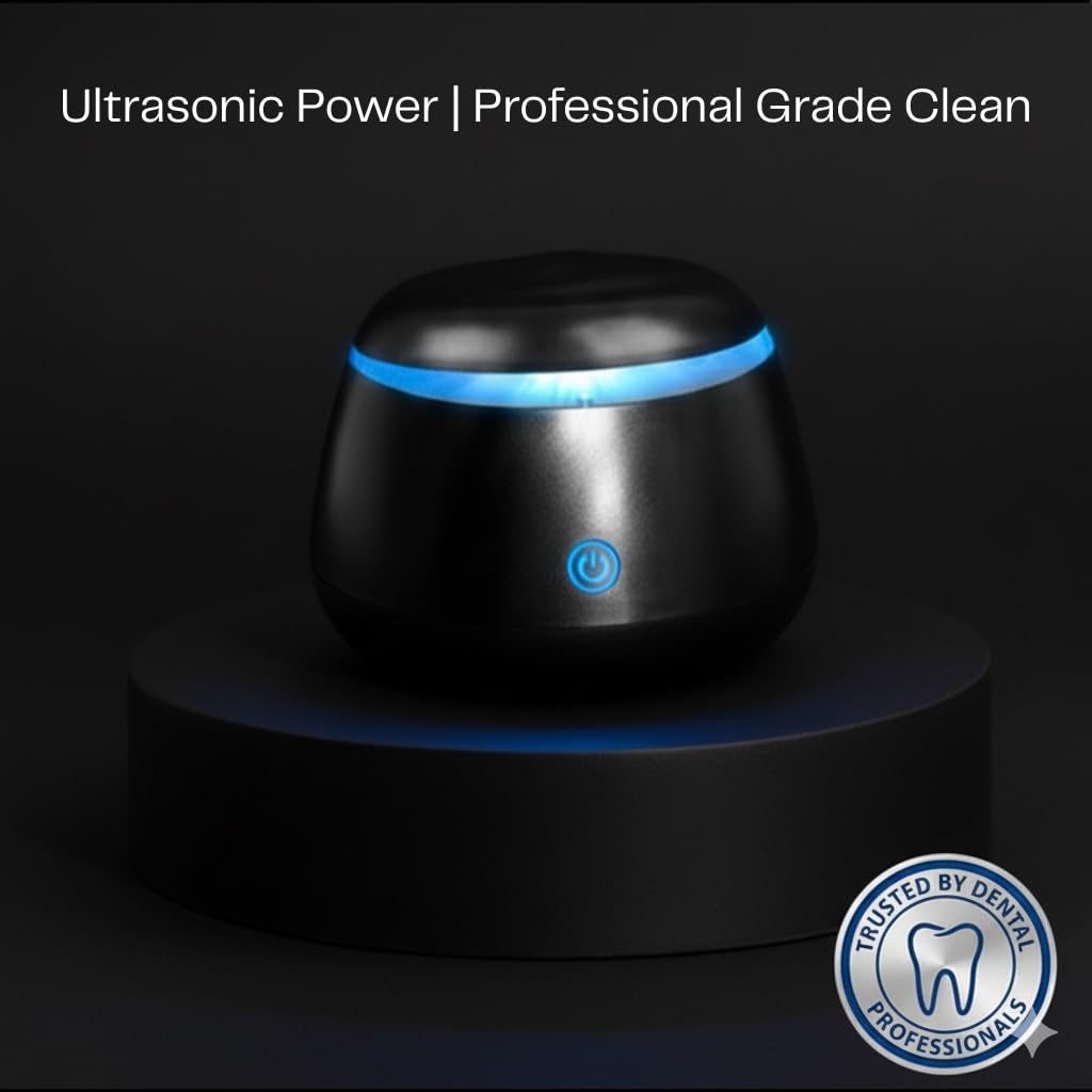 Fiona James 48kHz Ultrasonic Retainer Cleaner with UV - Black