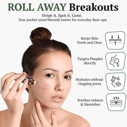 Fiora Naturals Tea Tree Oil Roll-On – 100% Natural Essential Oil for Skin, Acne & Aromatherapy