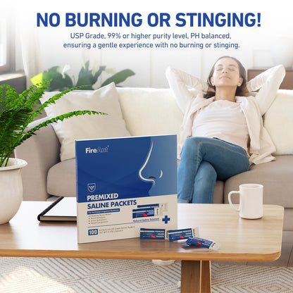FireAnt 100 Saline Packets & 16-Pack Silicone Pods for Navage Nasal Care